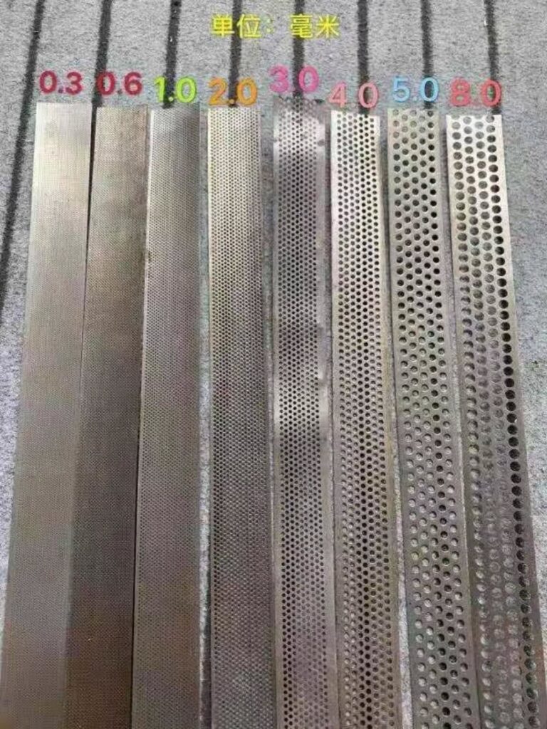 MESH SIZES IN FOOD PROCESSING.